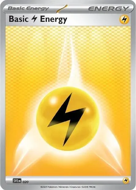 Basic Lightning Energy — SVE: Scarlet & Violet Energies — Pokémon