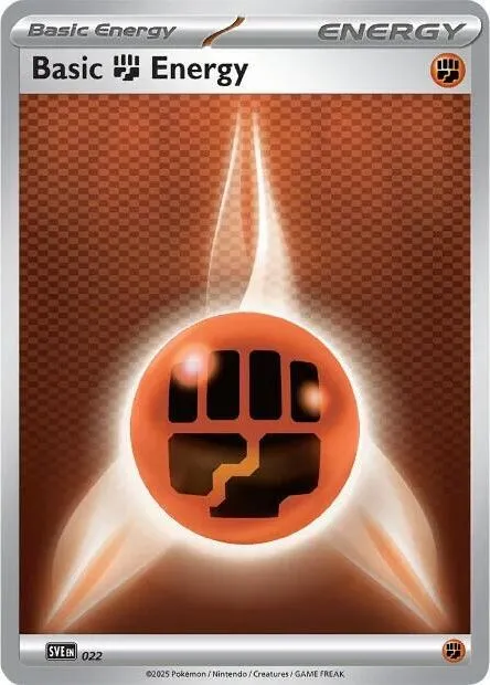 Basic Fighting Energy — SVE: Scarlet & Violet Energies — Pokémon
