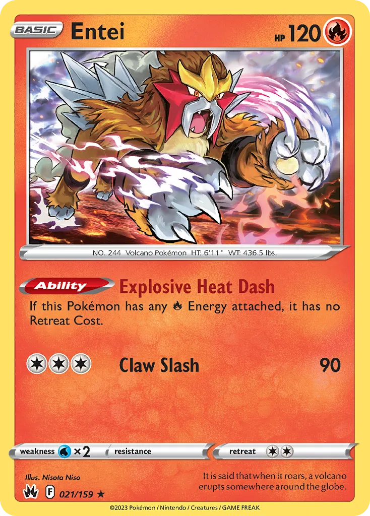 Entei — SWSH: Crown Zenith — Pokémon