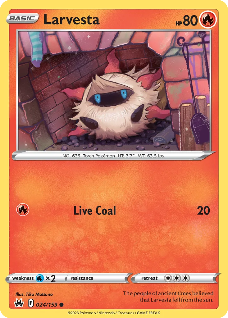 Larvesta — SWSH: Crown Zenith — Pokémon