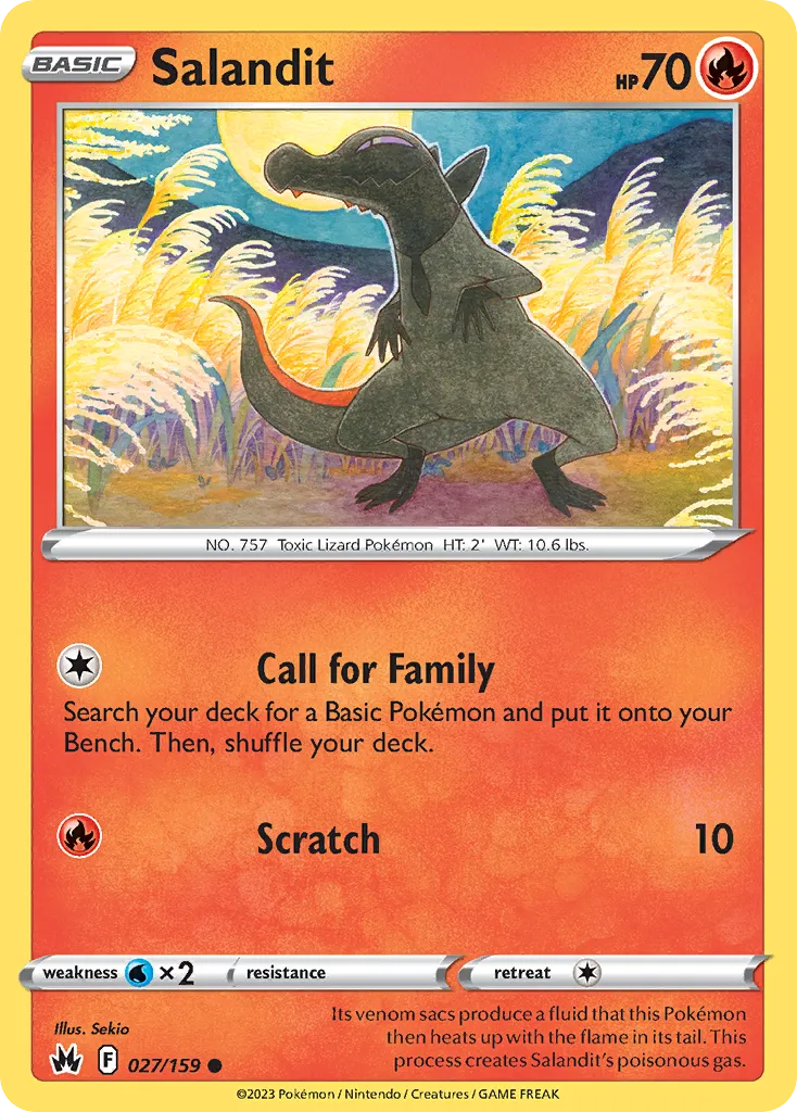 Salandit — SWSH: Crown Zenith — Pokémon