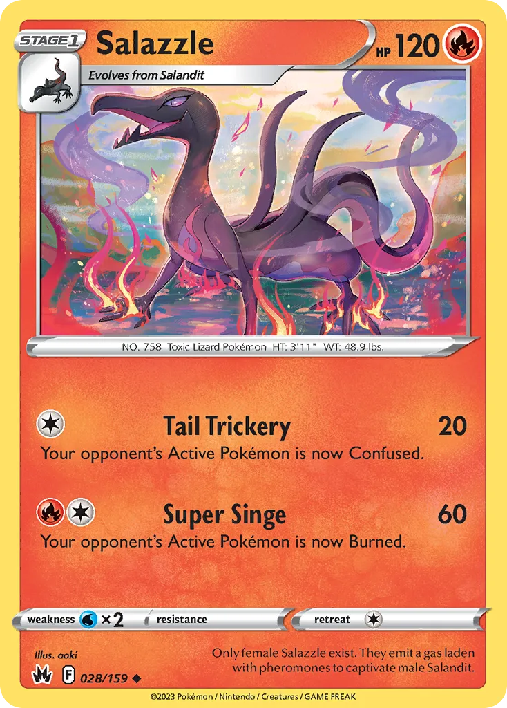 Salazzle — SWSH: Crown Zenith — Pokémon