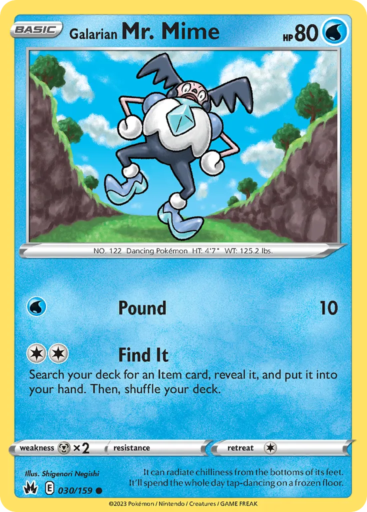 Galarian Mr. Mime — SWSH: Crown Zenith — Pokémon