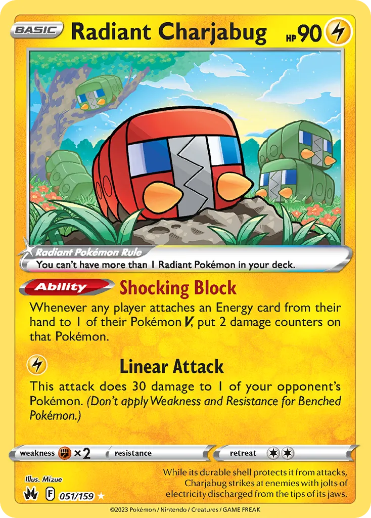 Radiant Charjabug — SWSH: Crown Zenith — Pokémon