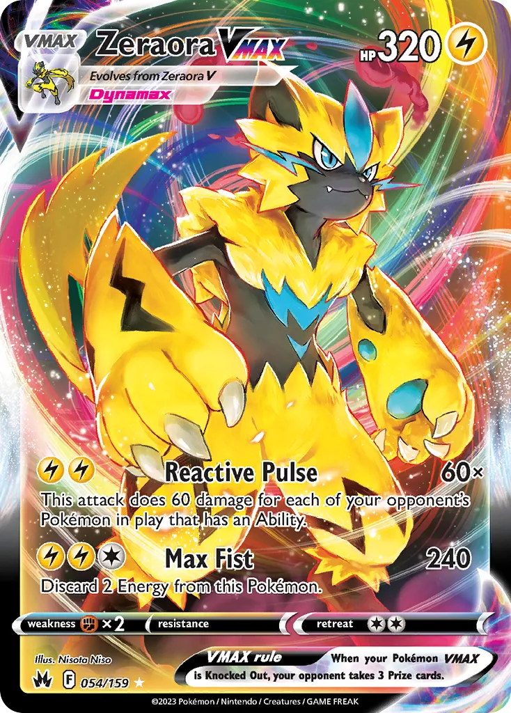 Zeraora VMAX — SWSH: Crown Zenith — Pokémon