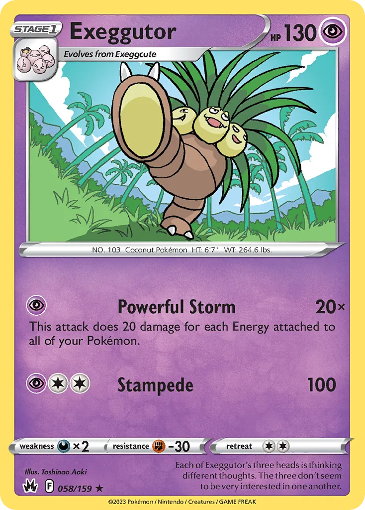 Exeggutor — SWSH: Crown Zenith — Pokémon