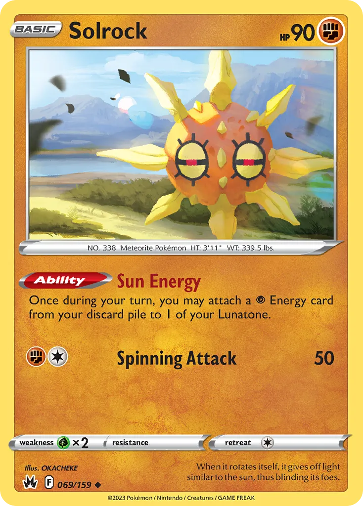 Solrock — SWSH: Crown Zenith — Pokémon