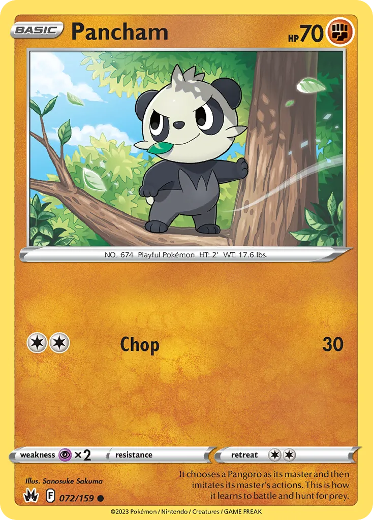 Pancham — SWSH: Crown Zenith — Pokémon