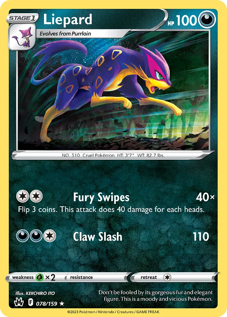 Liepard — SWSH: Crown Zenith — Pokémon