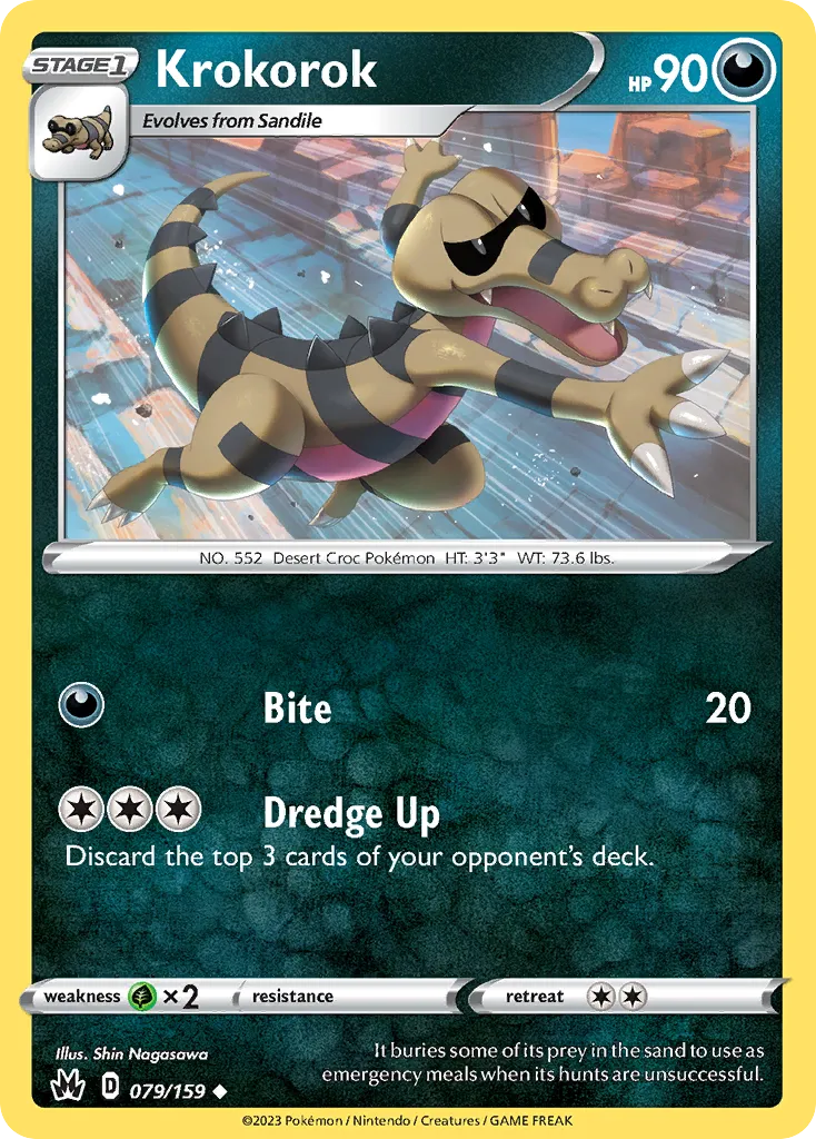 Krokorok — SWSH: Crown Zenith — Pokémon