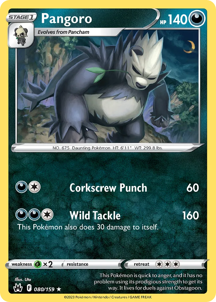 Pandarbare — SWSH: Crown Zenith — Pokémon