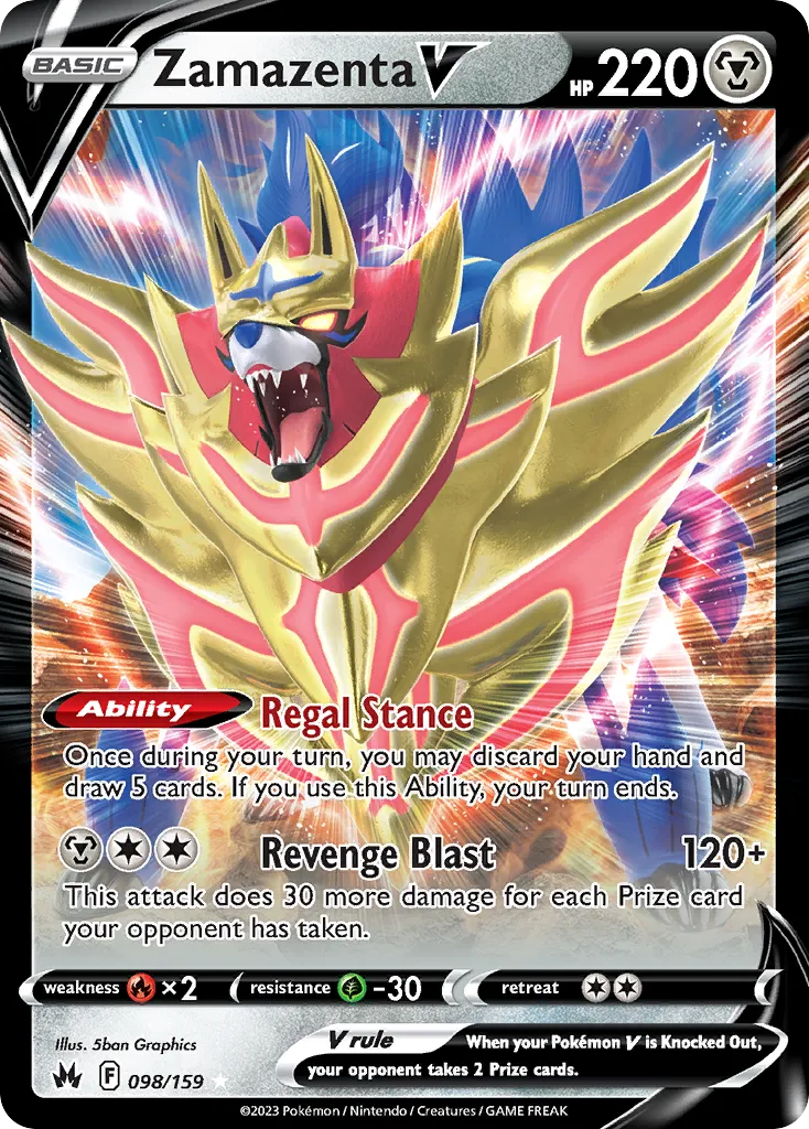 Zamazenta V from SWSH: Crown Zenith - Pokemon