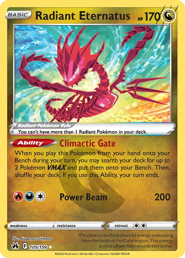 Radiant Eternatus — SWSH: Crown Zenith — Pokémon