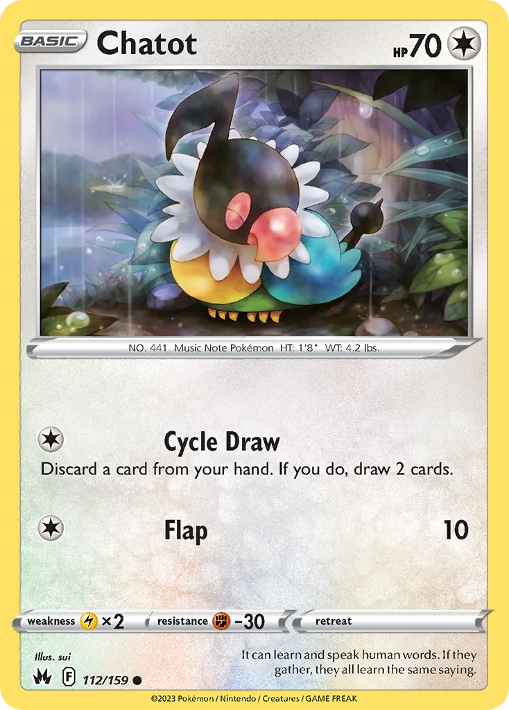 Chatot — SWSH: Crown Zenith — Pokémon