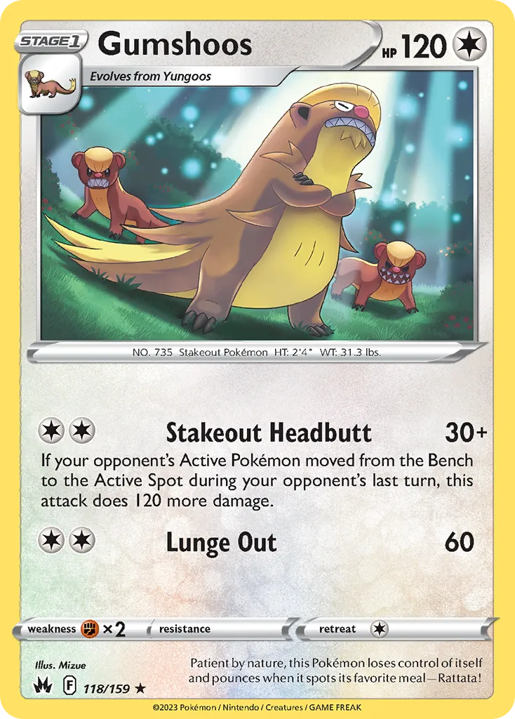 Gumshoos — SWSH: Crown Zenith — Pokémon