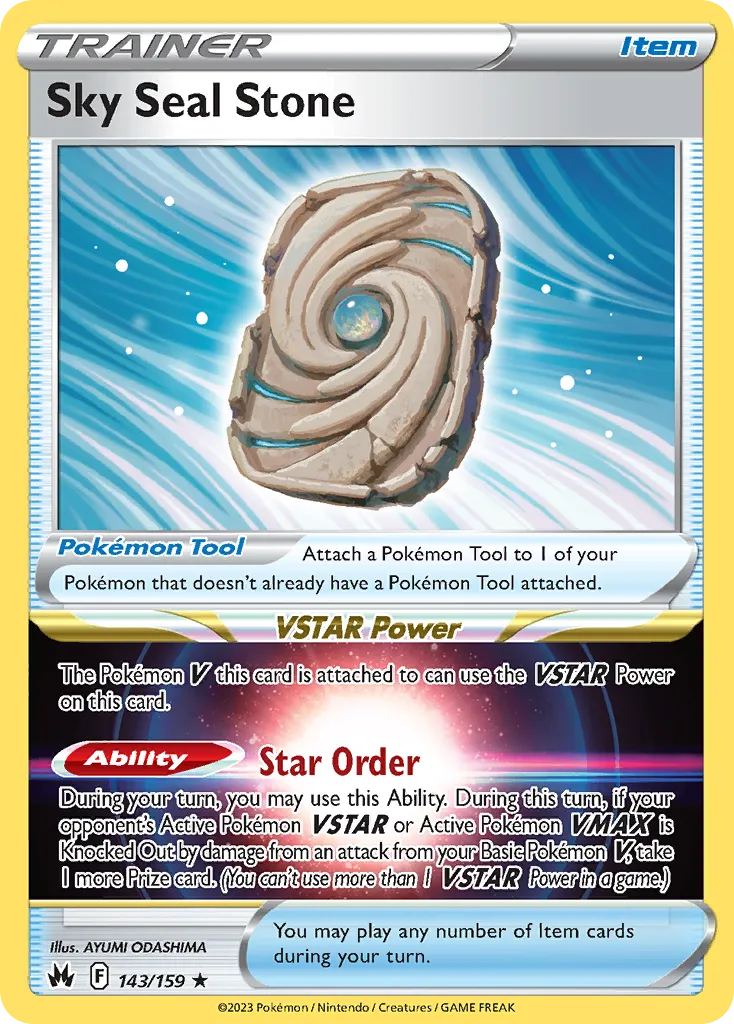 Pierre Scellée Céleste — SWSH: Crown Zenith — Pokémon