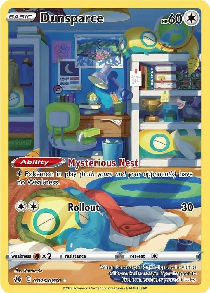 Dunsparce — SWSH: Crown Zenith: Galarian Gallery — Pokemon