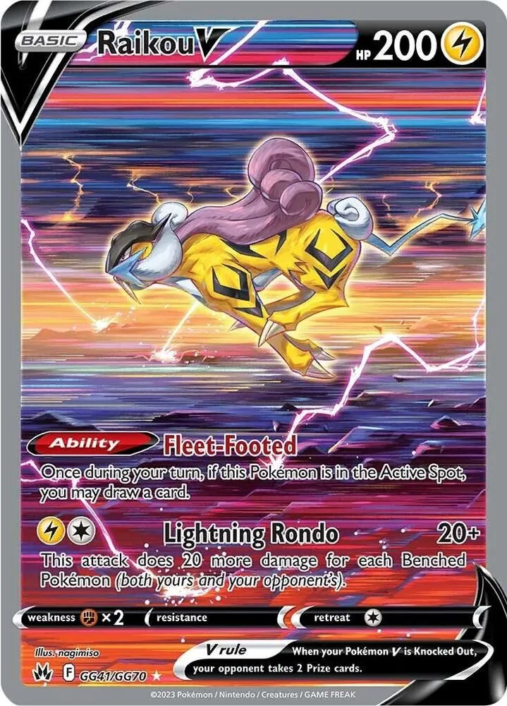 Raikou V — SWSH: Crown Zenith: Galarian Gallery — Pokemon
