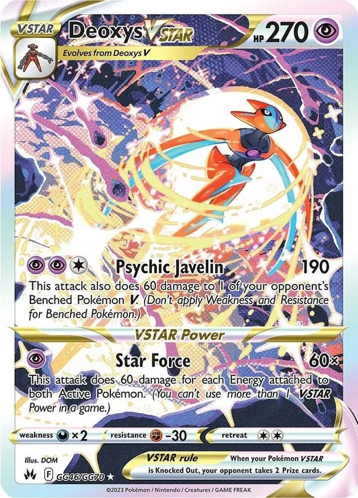 Deoxys VSTAR — SWSH: Crown Zenith: Galarian Gallery — Pokémon