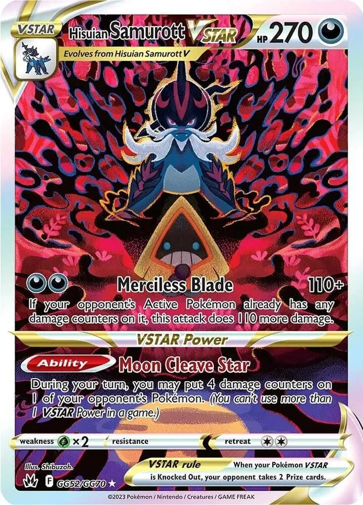 Hisuian Samurott VSTAR — SWSH: Crown Zenith: Galarian Gallery — Pokémon
