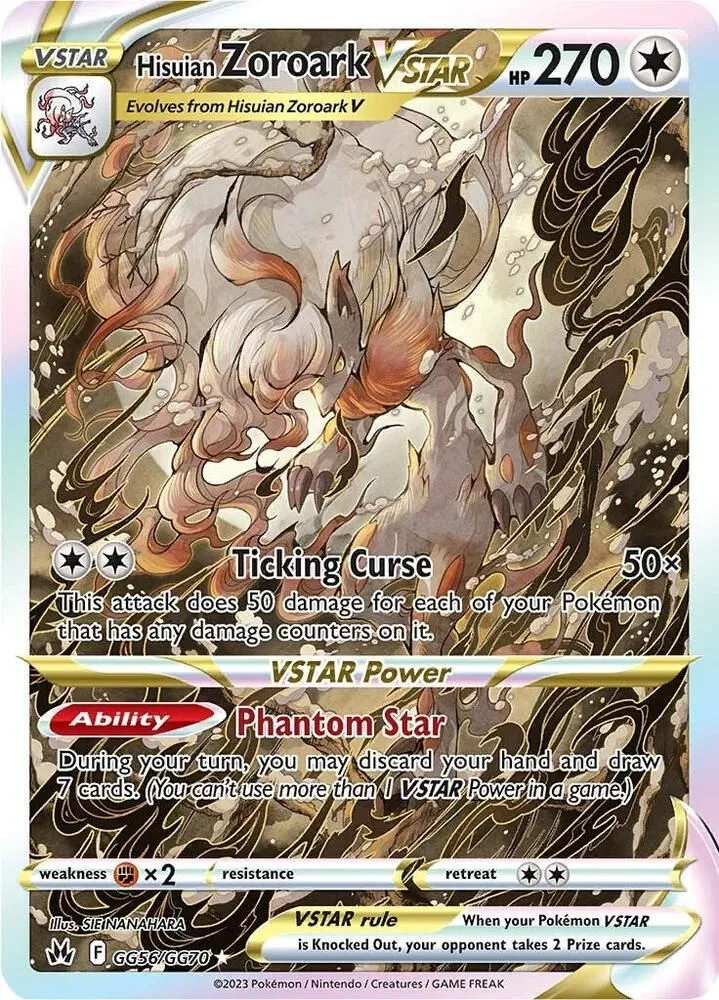 Hisuian Zoroark VSTAR — SWSH: Crown Zenith: Galarian Gallery — Pokémon