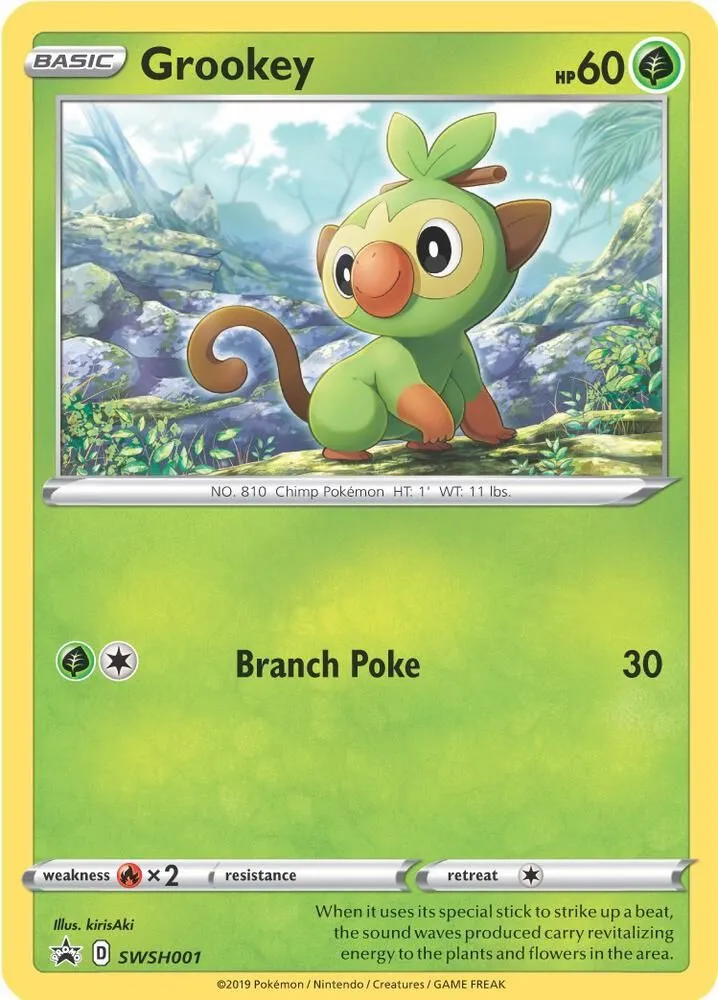 Grookey — SWSH: Sword & Shield Promo Cards — Pokemon