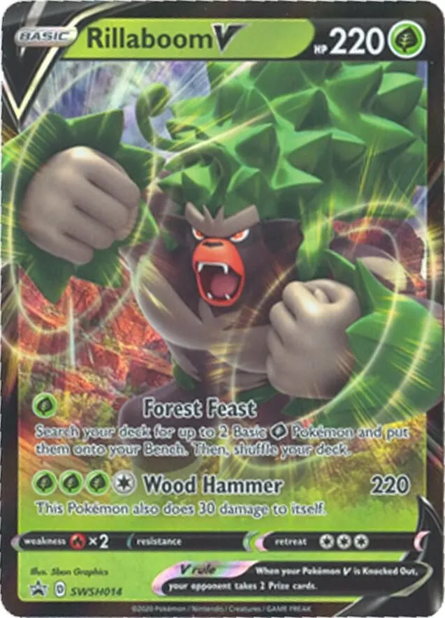 Rillaboom V — SWSH: Sword & Shield Promo Cards — Pokemon