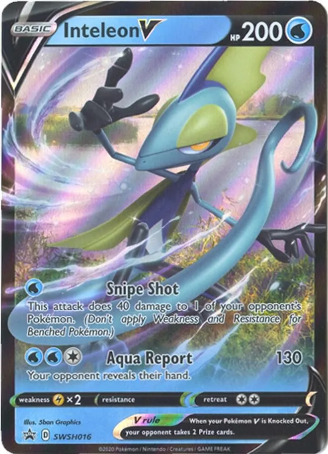 Inteleon V — SWSH: Sword & Shield Promo Cards — Pokémon