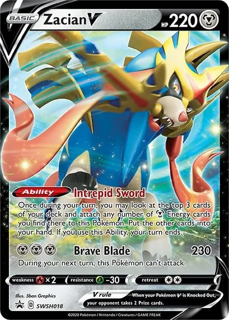 Zacian V — SWSH: Sword & Shield Promo Cards — Pokemon