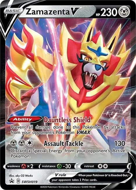 Zamazenta V — SWSH: Sword & Shield Promo Cards — Pokémon