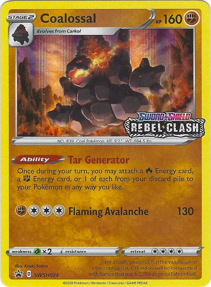 Coalossal — SWSH: Sword & Shield Promo Cards — Pokemon