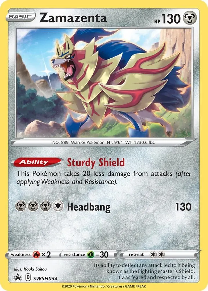 Zamazenta — SWSH: Sword & Shield Promo Cards — Pokemon