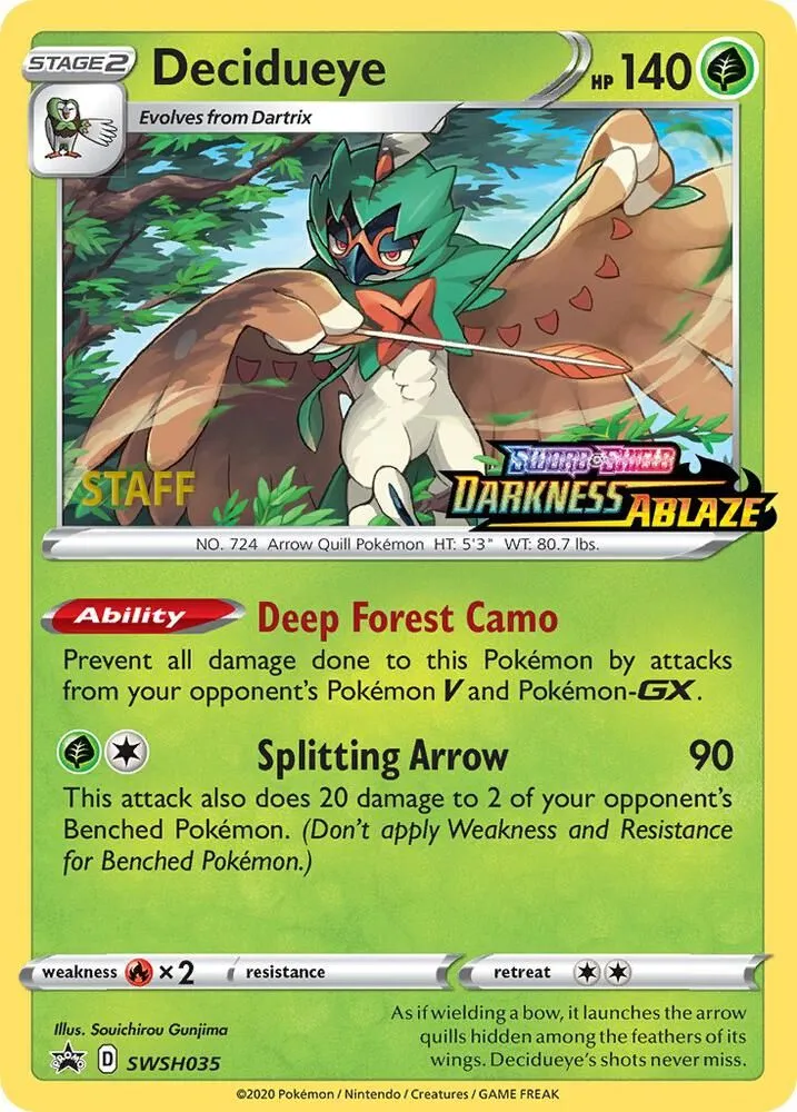 Decidueye — SWSH: Sword & Shield Promo Cards — Pokemon