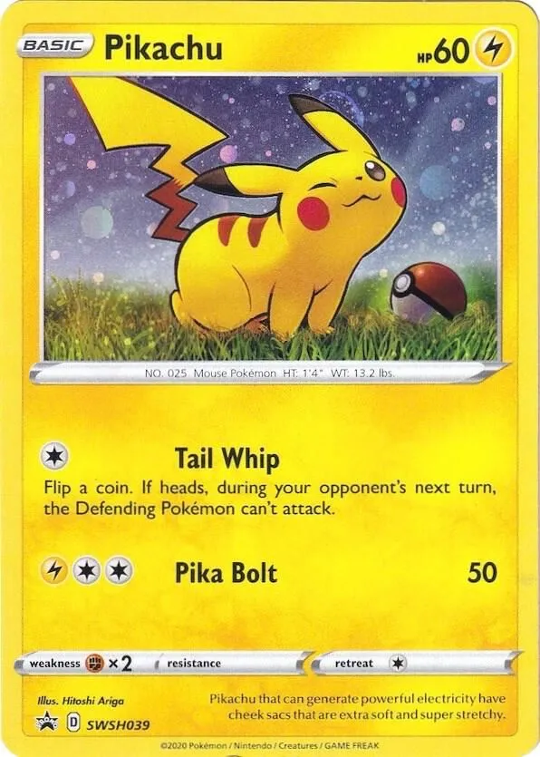 Pikachu — SWSH: Sword & Shield Promo Cards — Pokemon