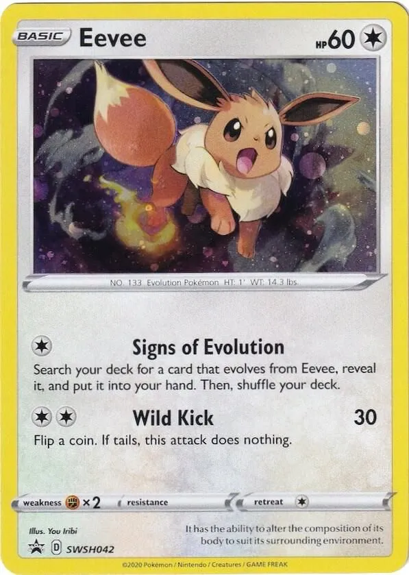Eevee from SWSH: Sword & Shield Promo Cards - Pokemon