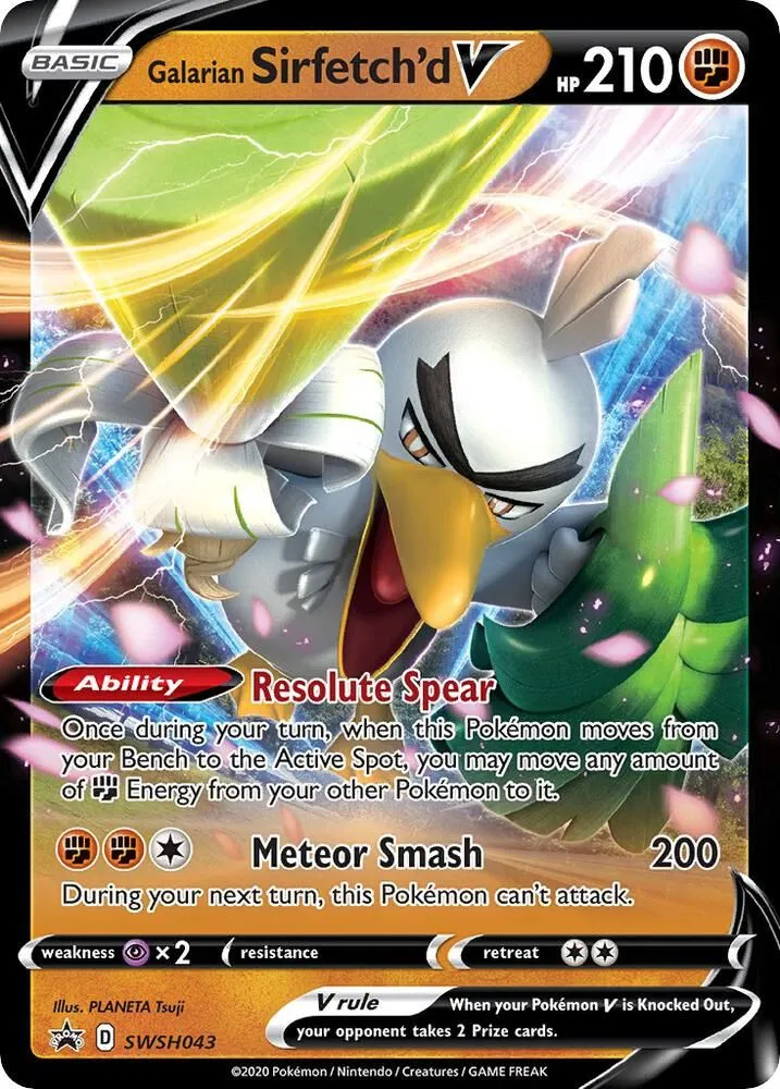 Galarian Sirfetch'd V — SWSH: Sword & Shield Promo Cards — Pokémon