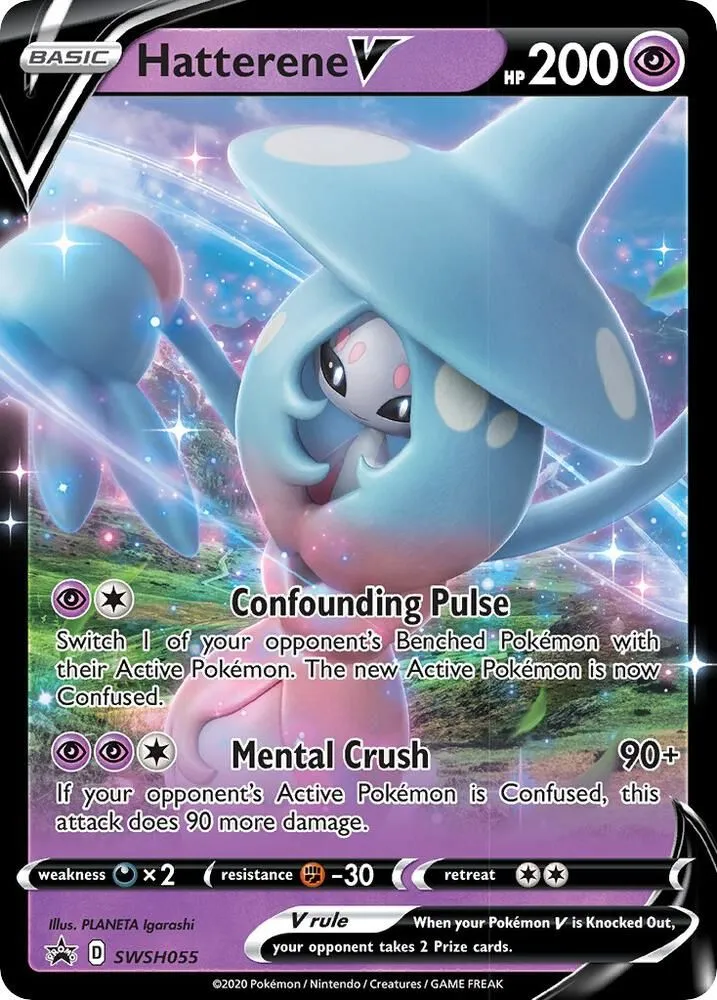 Hatterene V — SWSH: Sword & Shield Promo Cards — Pokemon