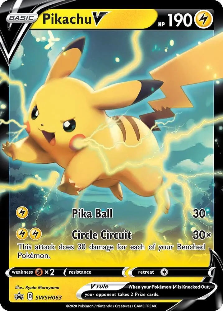 Pikachu V — SWSH: Sword & Shield Promo Cards — Pokemon