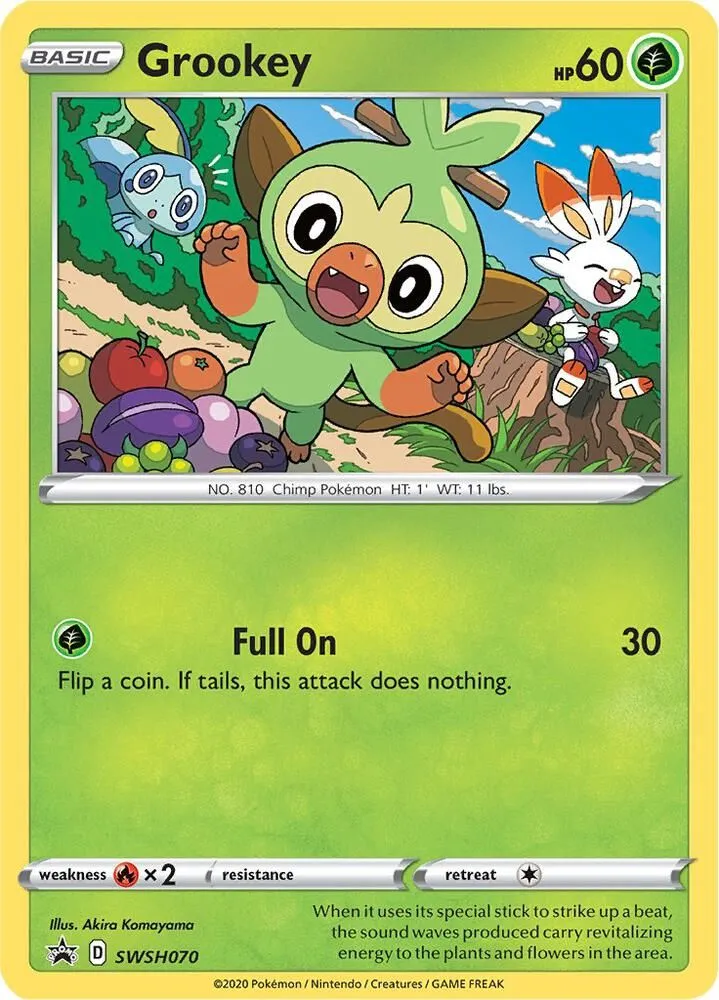 Grookey — SWSH: Sword & Shield Promo Cards — Pokemon