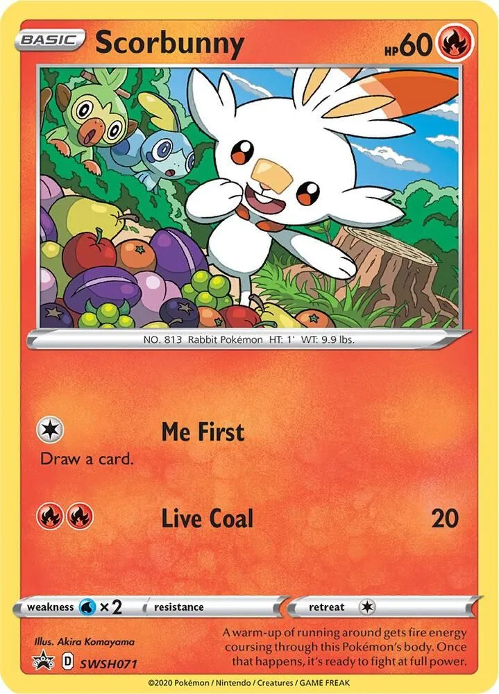 Scorbunny — SWSH: Sword & Shield Promo Cards — Pokemon