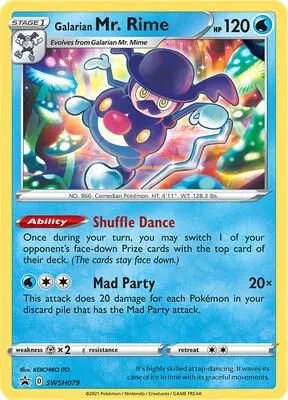Galarian Mr. Rime — SWSH: Sword & Shield Promo Cards — Pokemon