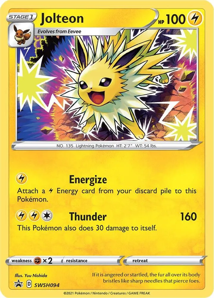 Jolteon — SWSH: Sword & Shield Promo Cards — Pokemon