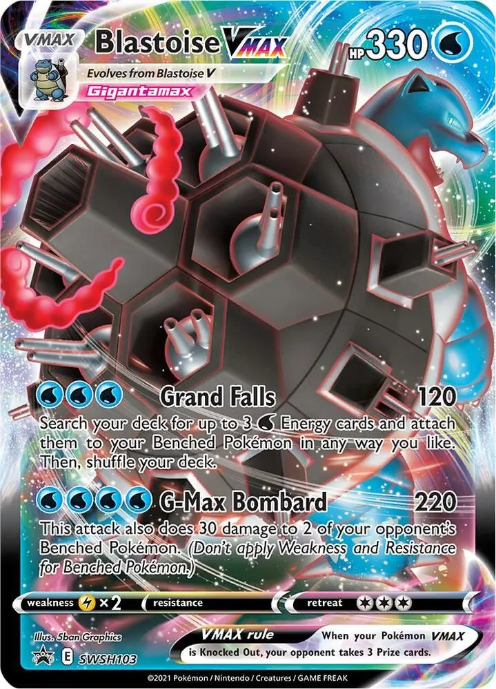 Blastoise VMAX — SWSH: Sword & Shield Promo Cards — Pokémon