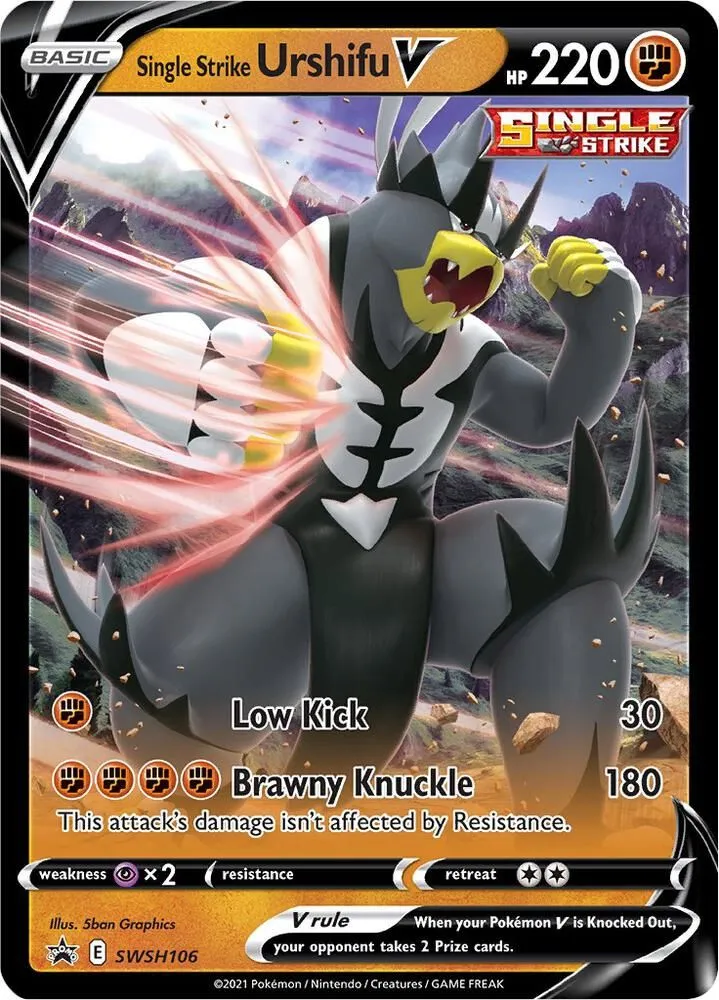 Single Strike Urshifu V — SWSH: Sword & Shield Promo Cards — Pokémon