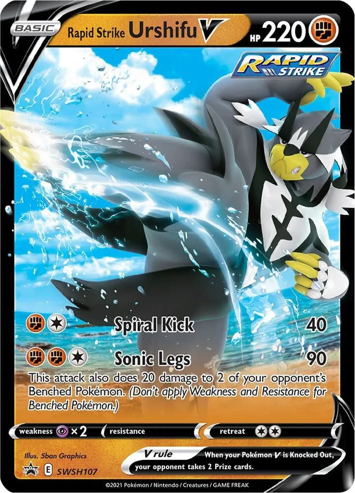 Rapid Strike Urshifu V — SWSH: Sword & Shield Promo Cards — Pokémon
