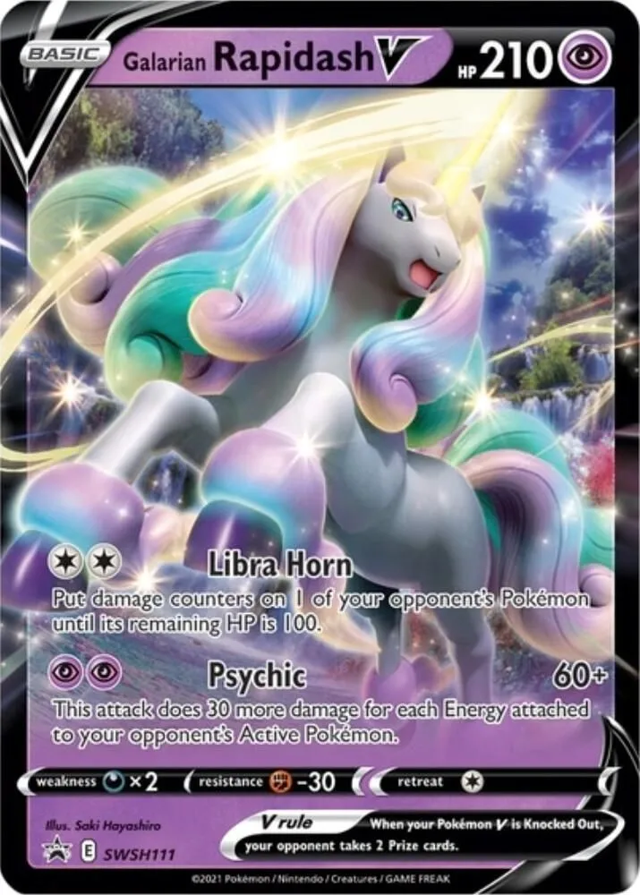 Galarian Rapidash V — SWSH: Sword & Shield Promo Cards — Pokémon