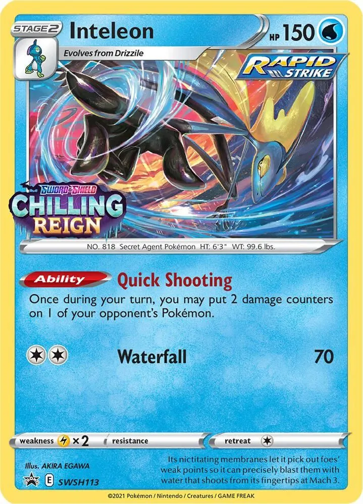 Inteleon — SWSH: Sword & Shield Promo Cards — Pokemon