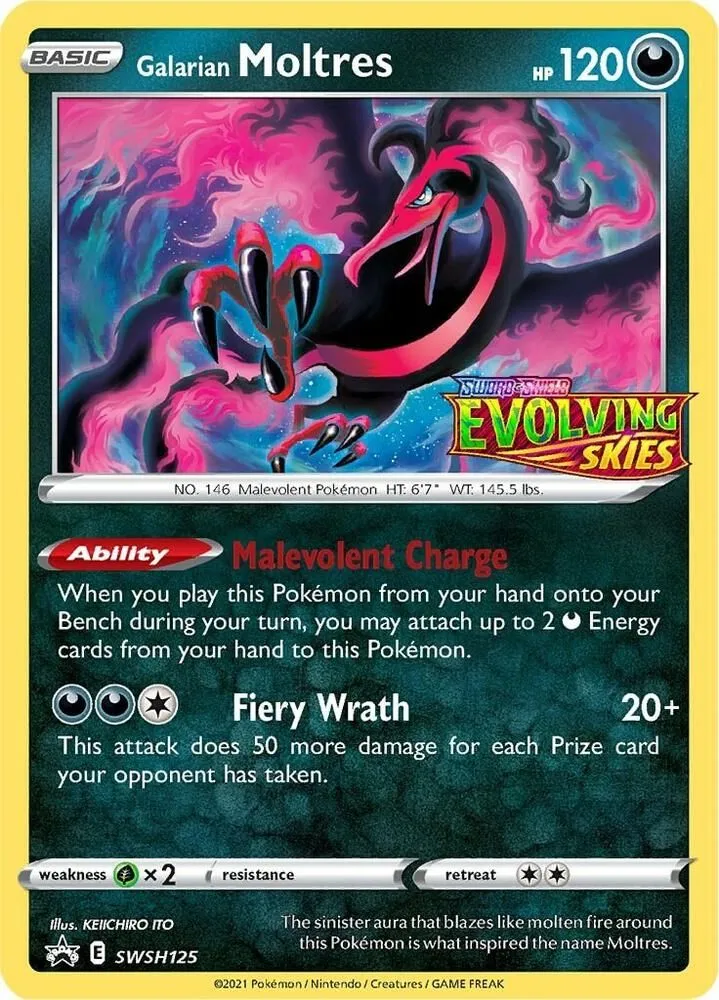 Galarian Moltres — SWSH: Sword & Shield Promo Cards — Pokemon