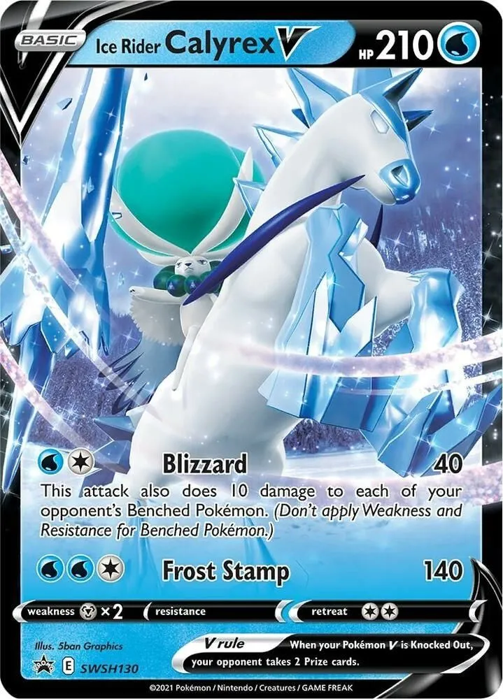 Ice Rider Calyrex V — SWSH: Sword & Shield Promo Cards — Pokemon