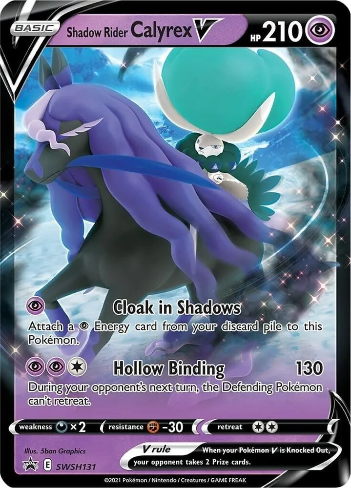 Shadow Rider Calyrex V from SWSH: Sword & Shield Promo Cards - Pokemon